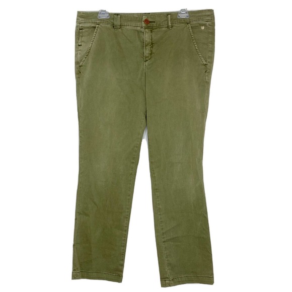 Pilcro Pants - Pilcro And The Letterpress Hyphen Olive Green Chino Casual Pant 31 Anthropologie